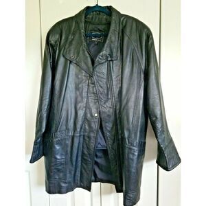Tannery West Men's‎ Small 100% Leather Jacket Thermolite Lined Removeable Liner